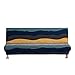 WINS Fundas para Sofa Cama sin Brazos Funda de Sofa Clic clac elástica poliéster Spandex Fundas sofá Cama Impreso 2 plazas
