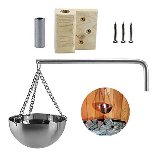 Difusor aromático eléctrico ZJchao sauna 12cm acero y madera miniatura 5