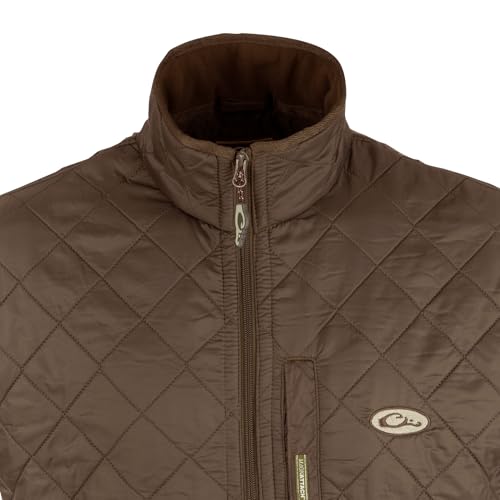 Drake Waterfowl Men's Delta Quilted Fleece-Lined Durable Insulated Lightweight Non-Bulk Outdoor Sports Casual Vest w/Pockets2