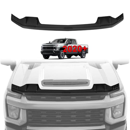 TripleAliners Hood Deflector Protector Compatible with 2020-2025 2026 Chevy Silverado 2500/3500HD Accessories Hood Protector TPE Bug Deflector Shield Replacement