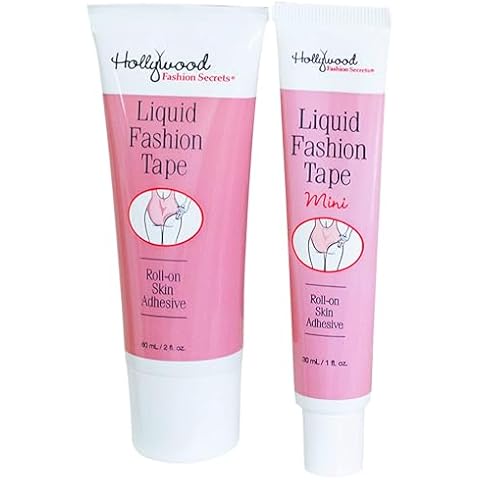 Hollywood Fashion Secrets Liquid Fashion Tape Value Pack, 1 Oz & 2 Oz Cover