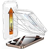 PROTECTION DE QUALITÉ MILITAIRE 10X : Cette protection d'écran est fabriquée en verre antidéflagrant militaire super solide 9H, sa dureté dépasse de loin celle des autres (anti-rayures et anti-chocs). Vitre protection pour iPhone 16 Pro Max est protégé même s'il tombe d'une hauteur de 8 pieds.
