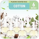 LASENTEUR Duftstecker Nachfüller 6 x 19ml Baumwolle, kompatibel mit Air Wick und Glade, Raumduft & Lufterfrischer für die Steckdose, Duftölflakon Nachfüller für Zuhause
