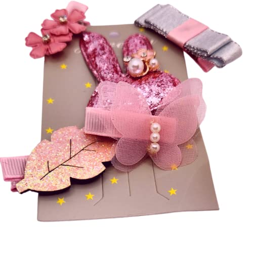 kit Lacinho infantil para crianças e bebês feito à mão delicados e forrados (Rosa bebê)