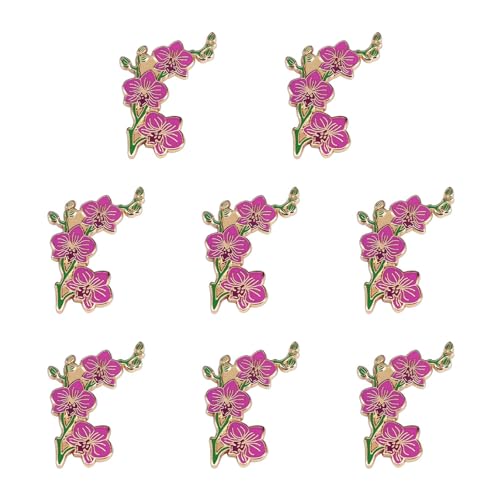 Broche de orquídeas hecho a mano: prendedor elegante de metal formal 5