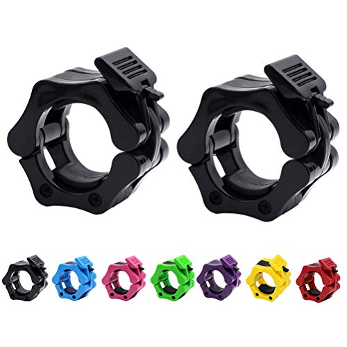 Strainho Olympic Weight Bar Clips - 2 inch Barbell Collars - Quick Release