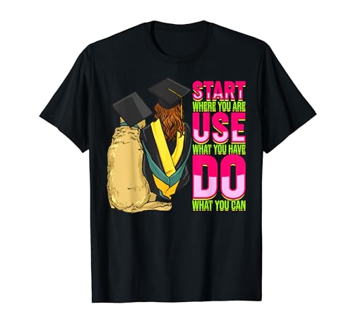 Graduado Senior Educado Melanina Negro Graduación HBU Grad Camiseta