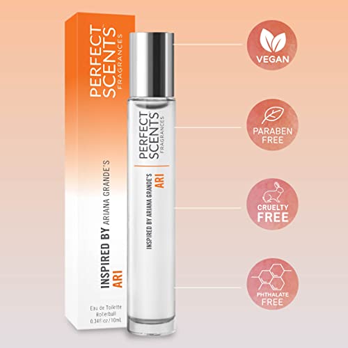 Perfect Scents Fragrances | Inspired By Ariana Grande's Ari | Rollerball | Women’s Eau De Toilette | Vegan, Paraben Free, Phthalate Free | Never Tested On Animals | 0.34 Fl Oz #TOP4