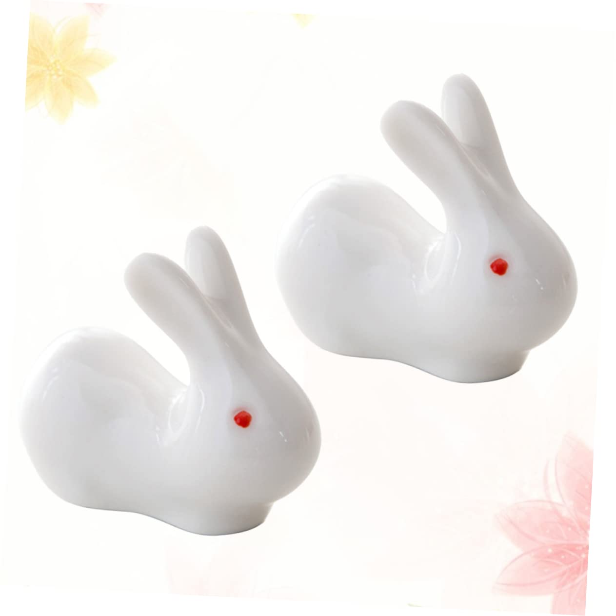 Essstäbchenhalter, 6 Stück, Figuren, Essstäbchen, Essstäbchen, Dekoration, Ständer, Hotel, schönes Spielzeug, Simulation, Kaninchen, Zuhause, Jahr, Ornament, Gabel, Keramik, Chiese Haushalt
