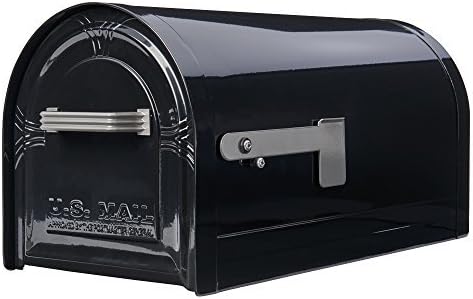 Gibraltar Wyngate Large Capacity Galvanized Steel Black, Locking Post-Mount Mailbox, WM16KB01 by Gibraltor