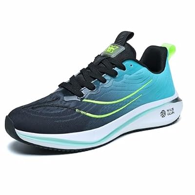 Men's Trail Running Shoes Lightweight Non Slip Carbon Plate Sole Shock Absorbing Sneakers for Men