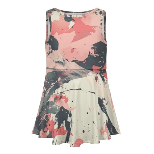 Pink Camouflage MilitaryChildren's Sleeveless Dress, Suitable for Travel and Home120CM4