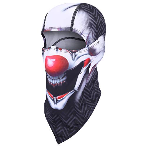 Balaclava Clown Mask - Original Hand Painted Motorcycling Cycling Full Face Head Hood