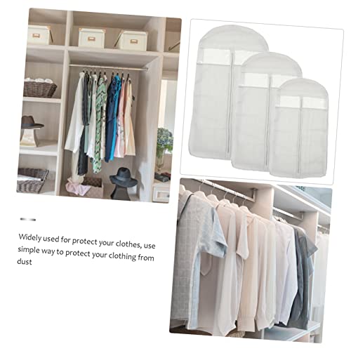 3pcs Garment Bags for Hanging Clothes Wardrobe Garment Bag Clothing Cover Home Hanging Clothes Cover3