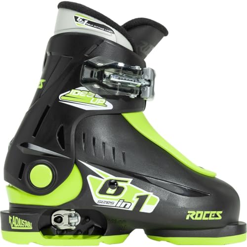 Best Ski Boots for Flat Footed: Top Picks for Comfort & Control 12 Roces 2018 Idea Adjustable Black/Lime Kid's Ski Boots 19.0-22.0