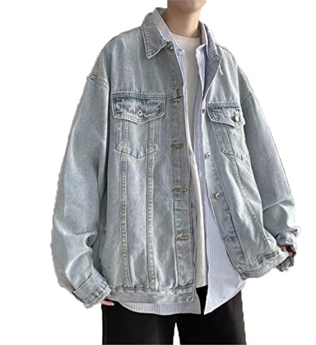 Veste en jean en coton homme SaoBiiu veste légère anti-pilling pour mi-saison