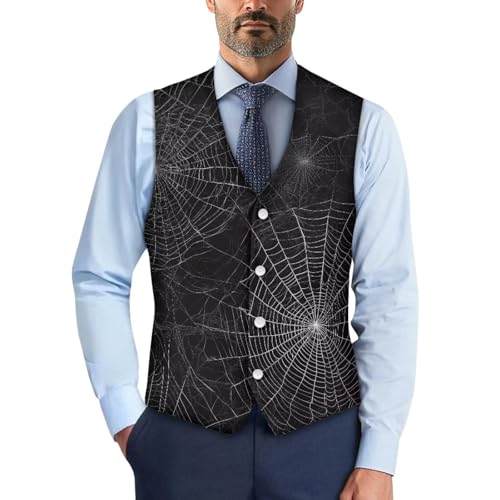 TOADDITDO Men's Suit Vest Slim Fit V Neck Business Suit Vests Causal Formal Wedding Party Banquet Dress Waistcoat Tuxedo Vest2