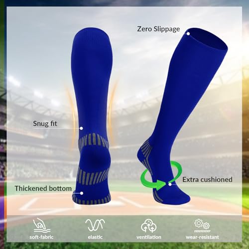 WERFORU Baseball Socks and Belt Combo For Youth and Adult-Boys Softball Socks with Adjustable Belt4