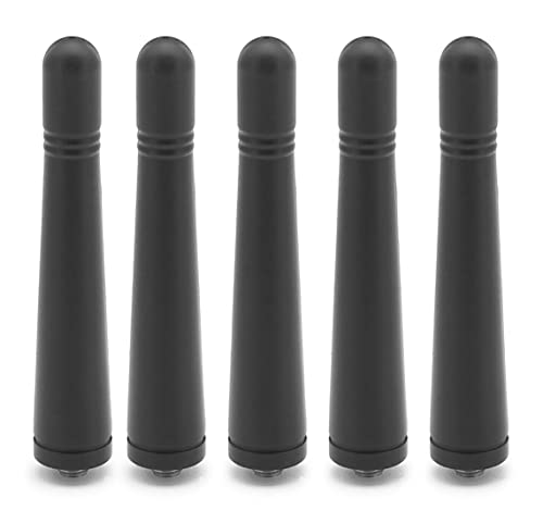 NEWASHAN 5X UHF Stubby Short Antenna Aerial for Kenwood Radio TK-380 TK-390 TK-3100 TK-3160 TK-3140 TK-3170 TK-3180 TK-3200 TK-3300 TK-3360 TK-5320 NX300 NX1300 KRA-23 400~470MHz SMA-F 3.3inch (8.5cm)