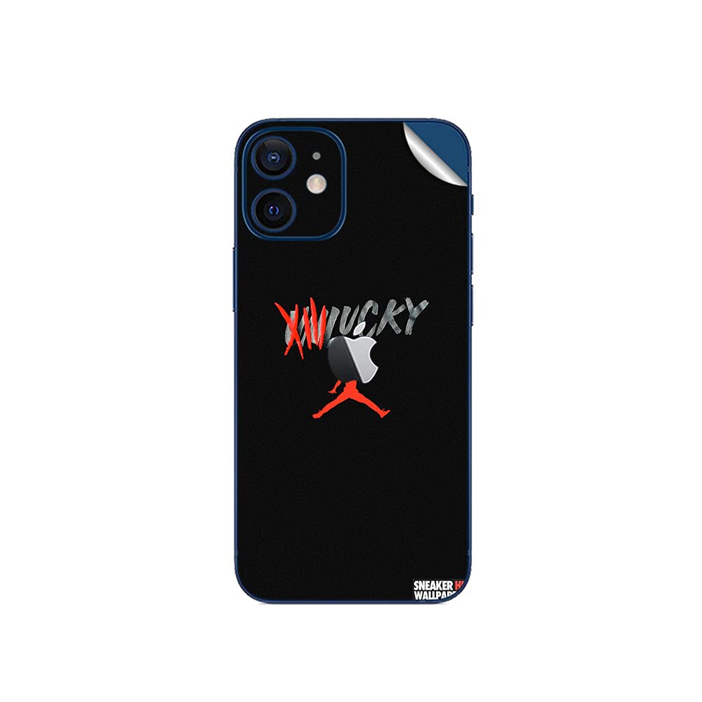 GADGETS WRAP Printed Vinyl Skin Sticker Decal for Apple iPhone 12 - Jordan 13 Unlucky