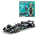 Produktbild Bburago Formel 1 KIT Mercedes AMG W14E (2023): Modellauto Bausatz im Maßstab 1:24, 44-teilig, von Fahrer #44 Lewis Hamilton, Window Box, 27cm, schwarz (18-28506)