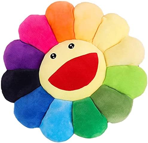 YXCUIDP Sunflower Plush Pillow Flower Shaped Seating Cushion Sunflower Pillow Sofa Chairs Floor Pillow for Kids Reading Nook Watching TV Bed Room Decoration,42CM A