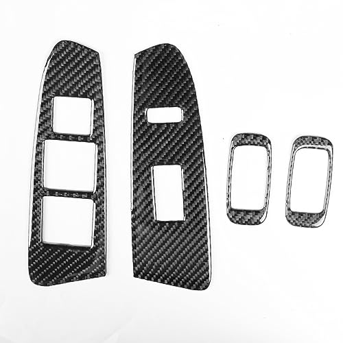 Cubierta de panel de interruptor NVCNX para Toyota Tacoma 2012-2015 en fibra de carbono 2