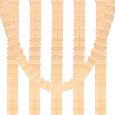PATIKIL 9.8ft Beige Four-Leaf Garland Cover