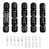 Besshepplo Solarpanel-Kabelverbinder, männlich, weiblich, 30 A, DC 1000 V, IP65, wasserdicht,...