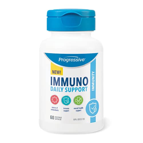 Progressive Immuno Soutien quotidien 60 capsules vitamine C zinc