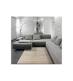 STOR PLANET Alfombra Bamboo Cool Color Yeso (60X90), 100% Bambú, Marrón Claro, 60 x 90 cm