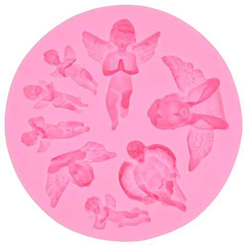 Molde de silicona en forma de ángel para decoración de pasteles miniatura 6