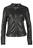 Gipsy GWMimmy LBV Damen Lederjacke (XXL, Schwarz)