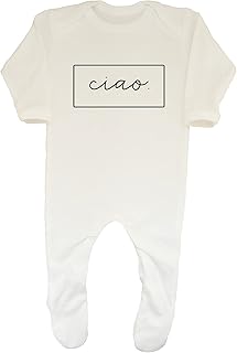 Shopagift Baby,Clothing,Baby Boys 0-24m,Sleepwear & Robes,Sleepsuits Shopagift Hello in Different Language - Italian Baby Sleepsuit Romper