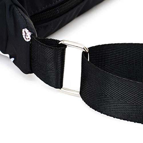 Womens Nylon Floral Shoulder Bag Crossbody Bag Messenger Bags Travel Handbags With Adjustable Strap Waterproof (A flower)