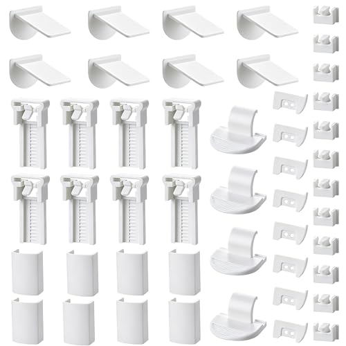 2 Kit de 48 Piezas Accesorios de Sujeción, para Estor Plisado y Doble