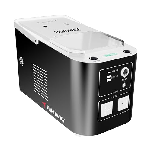 Himiway 2 in 1 Portable Power Station & Ice Machine TD500 500W (Peak 1000W) 82500mAh/305Wh Battery Capacity 6-8 Minutes Quick Ice Out Outdoor Generators Power 7 Devices for Camping/RV