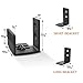 EaseLife Sliding Barn Door Bottom Floor Guide,U Shape,Flexible Adjustable Fit Distance,Flush Flat Bottom Design,Wall Mount System,for Door & Cabinet,Black