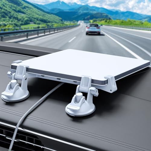 Linkoostar Starlink Mini Car Mount for Dashboard, Starlink Mini Mount for Car Starlink Mini Suction Cup Mount for Dashboard & windshield Suitable for Most Vehicles and Ensures Stable Satellite Signal