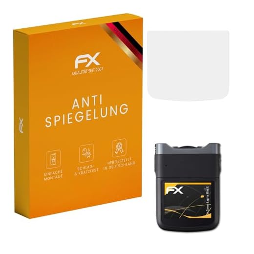atFoliX Skärmskydd är kompatibel med Canon Legria Mini X Skyddsfilm, antireflekterande och stötdämpande FX Film (3X)