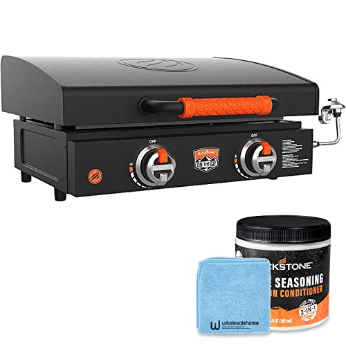 22 Inch Blackstone Griddle with Lid, Nonstick Tabletop Gas Griddle