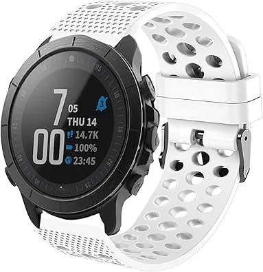 Blueshaweu Compatible con Wahoo ELEMNT Rival Smartwatch Band, correa deportiva de repuesto de silicona con hebilla de metal compatible con Wahoo ELEMNT Rival Smartwatch