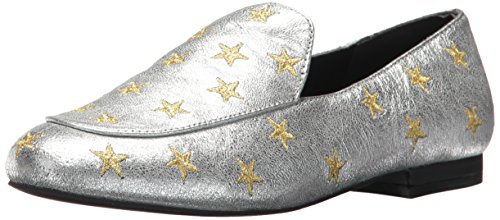 Kenneth Cole New York Women's Westley Slip on Loafer Flat, Silver, 7.5