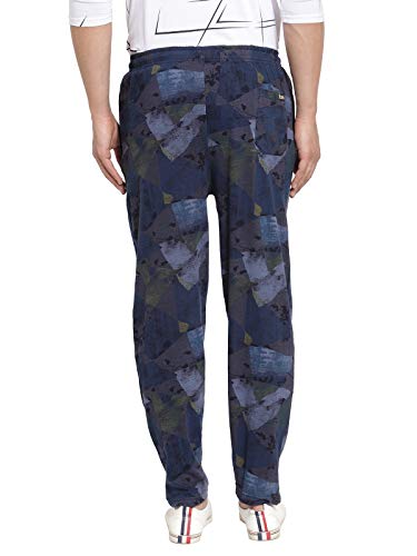 Image of UZARUS Men's Cotton Gym Sports Night Wear Track Pants with 2 Zipper Pockets - Pack of 2