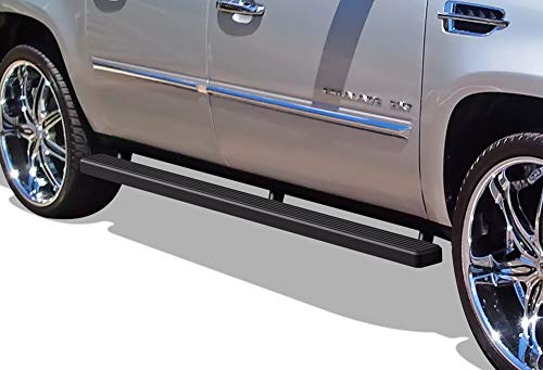 Estribos laterales APS color negro para camioneta 4 Pulgadas miniatura 1