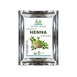 Herbal Magic's Organic Henna Powder for Hair, USDA,Triple Sifted, Herbal Hair Mask, Natural Hair Dye Colour, Body Art Quality, Chemical Free Hair Coloring Free from Fillers & Preservatives-200g