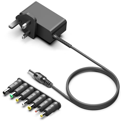 TAIFU 15V 2A 1.5A 1A 0.5A Universal Charger Power Supply for Theragun Mini G4 Prime Massage Gun Hyperice Normatec 2 3 Leg Massager ZVOX AV157 Speaker Bang & Olufsen BEO Play A2 UK Plug Adapter Cable