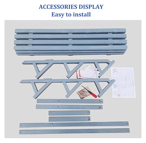 Support pour fleurs d'extérieur en bois bleu, décor de terrasse et balcon