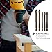 Homoyoyo 5pcs Multipurpose Tile Drill Bits Set 6-12mm, Carbide Tipped Electric Drill Bits for Porcelain Glass Concrete Cement Walls, Industrial Metalworking Drilling Accessory