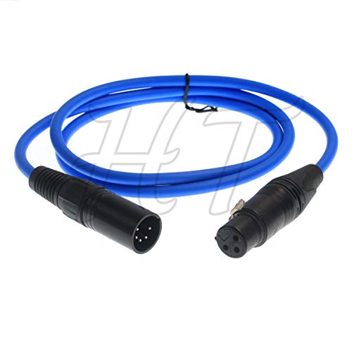 Cable XLR 5 pines macho con pines plateados de audio para cámara ARRI Alexa XT SXT